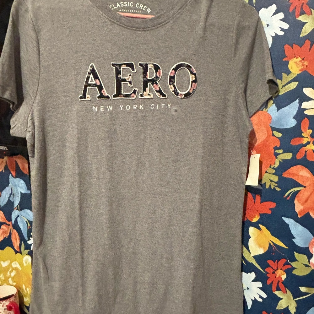 Aeropostale Gray Short Sleeve Tee Casual Style